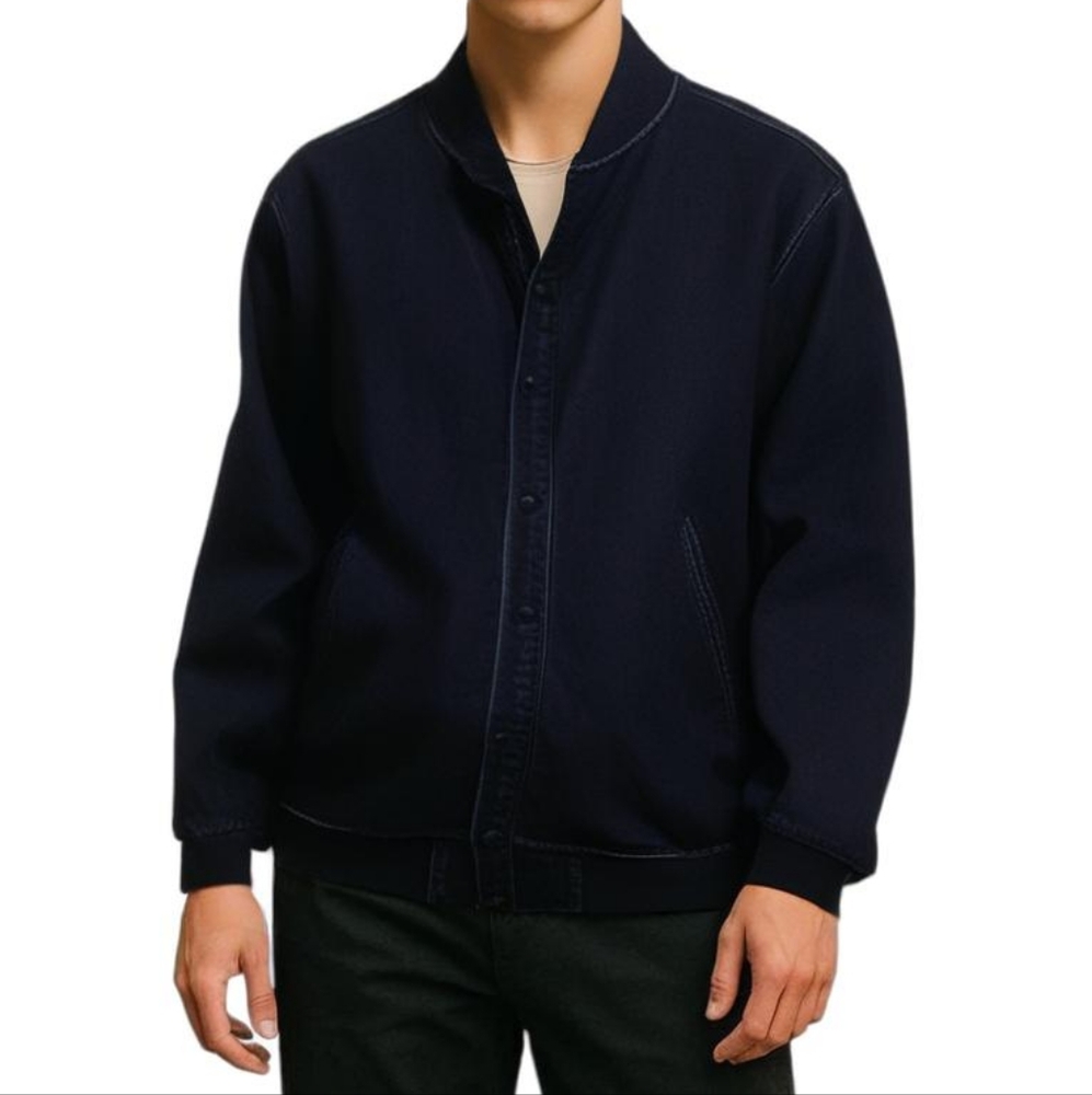 Fairplay Los Angeles Denim Bomber Jacket - Men's, Vintage Style, Casual Cool